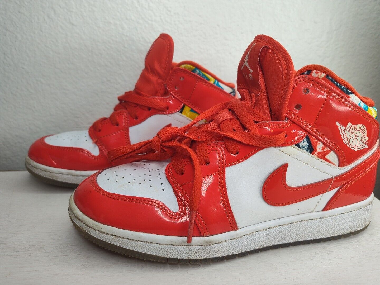 Air Jordan 1 Mid SE Barcelona Sweater Red White DC7248-600 
