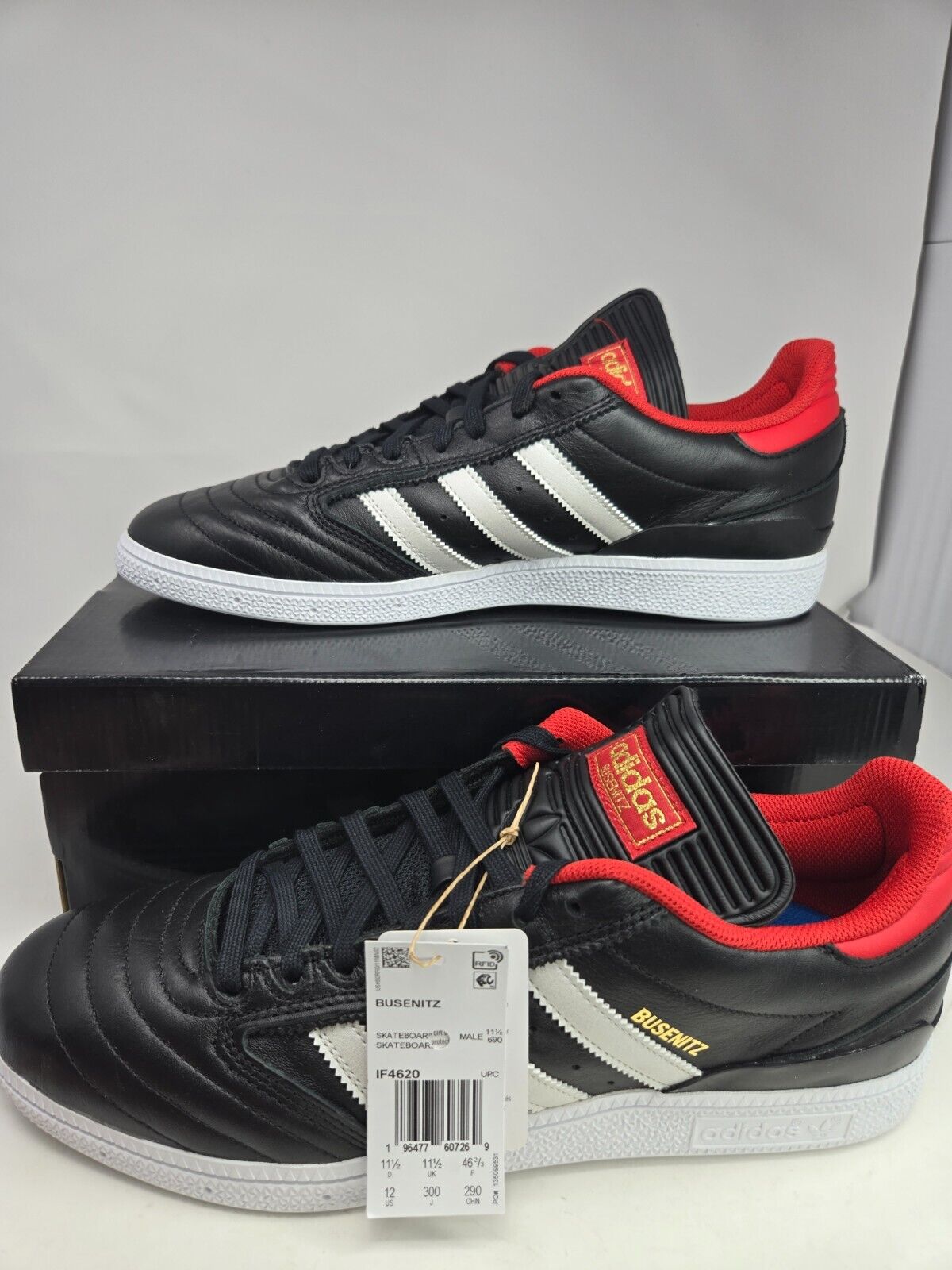 Brand New Adidas Busenitz IF4620 Black Men's Skateboarding Shoe Size 1 –  Zhamoz