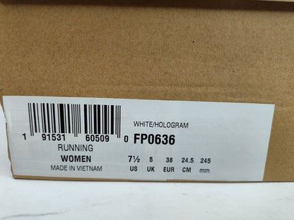 NEW Reebok Classic Leather Women Sneaker Running Shoe Athletic White FP0636 S7.5