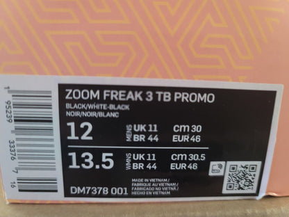 Brand New Nike Zoom Freak 3 Basketball Shoe Black-White  Unisex Shoes DM7378001