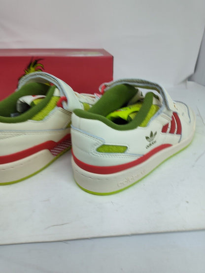Brand new Adidas FORUM LOW The Grinch White Solar Sneaker ID3512 10M 11 W