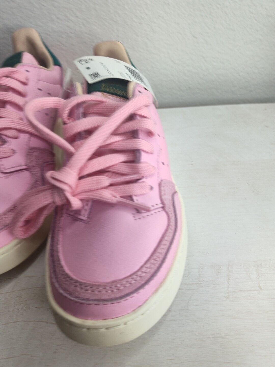 New Adidas Supercourt Pink Women's Size 5.5 Leather Sneakers