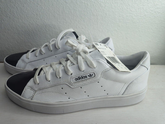 New Adidas Sleek Cloud White Womens Lace Up Shoes Sneakers EE4709 10W 8M Nobox