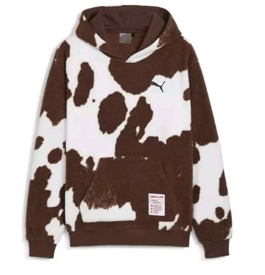 Brand New Puma Gremlins Hoodie Mens Brown Casual Outerwear 62535501 Size S