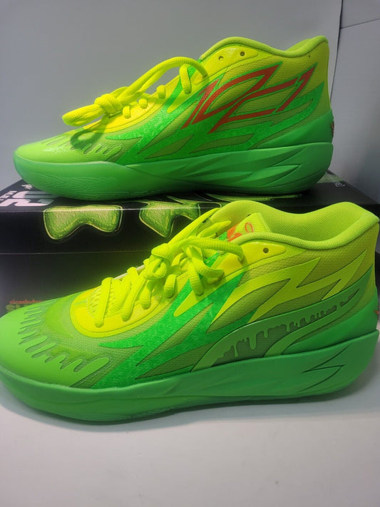 Brand New Puma MB.02 x Nickelodeon Slime Fluro Green Lime Squeeze 377584-01