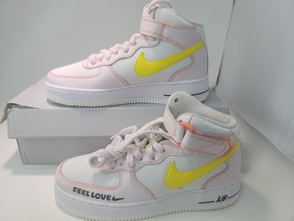 Brand New Nike Air Force 1 '07 Mid 'Feel Love' Woman Shoes FD0869-100 Size 7.5