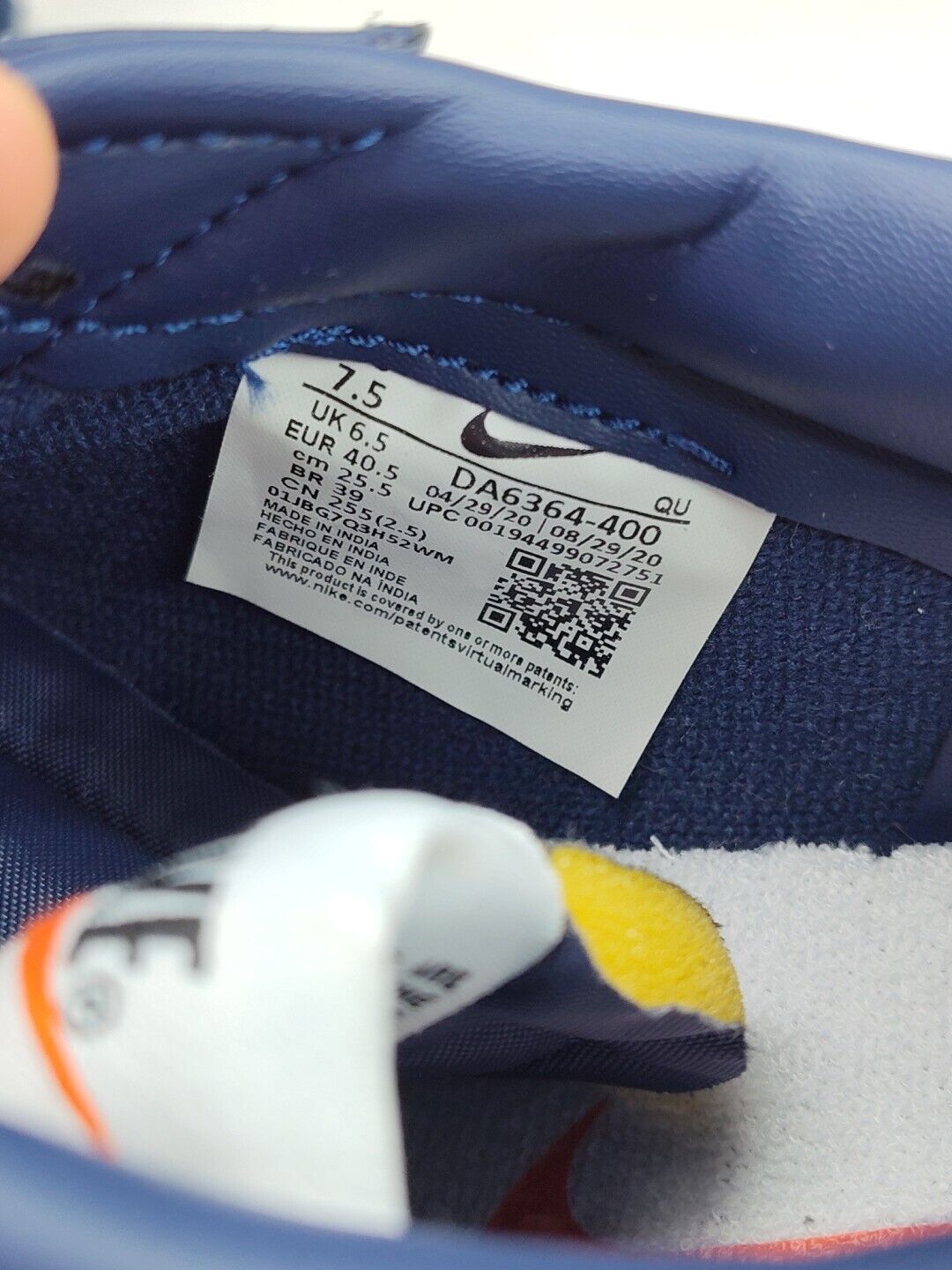 Size 7.5 - Nike Blazer '77 Vintage Low Midnight Navy