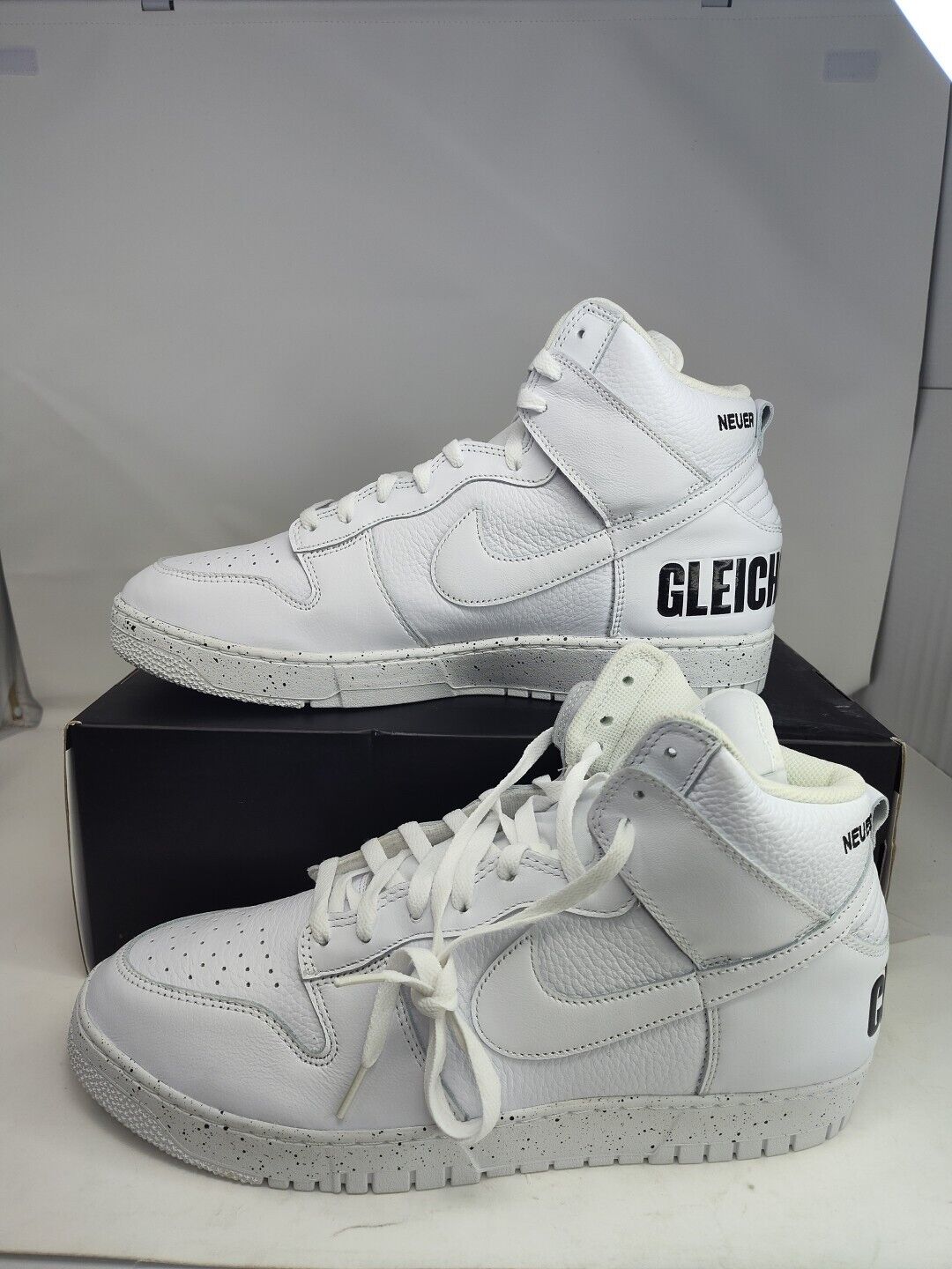 New Nike Dunk High 1985 U White Force Shoes DQ4121-100 Men's Size 15 No Lid